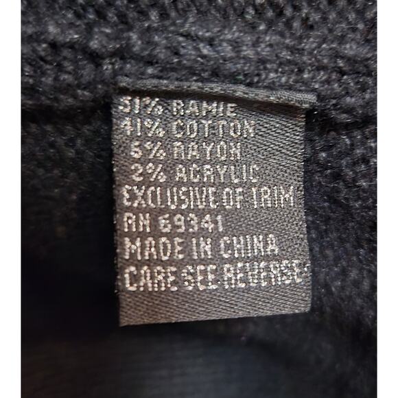 Vintage Lisa International Holiday Christmas Sweater Cardigan Sequin Bows XL - Picture 6 of 10